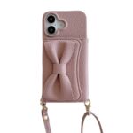 iPhone 16 背面型ケース ショルダーストラップ付き