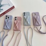 iPhone 16 背面型ケース ショルダーストラップ付き
