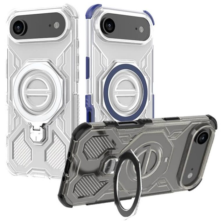 iPhone17 2in1 PC+TPU ケース magsafe対応ケース 360度回転可能 iPhone16ケース
