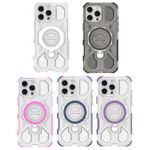iPhone17 2in1 PC+TPU ケース magsafe対応ケース 360度回転可能 iPhone16ケース