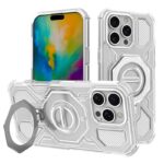 iPhone17 2in1 PC+TPU ケース magsafe対応ケース 360度回転可能 iPhone16ケース