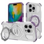 iPhone17 2in1 PC+TPU ケース magsafe対応ケース 360度回転可能 iPhone16ケース