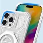 iPhone17 2in1 PC+TPU ケース magsafe対応ケース 360度回転可能 iPhone16ケース