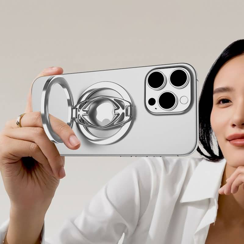 アルミ合金製 折り畳式 マグネット式 スマホ スタンド Magsafe対応 スマートフォン 強磁器マグネット 全機種対応 マグネット iphone スタンド 360度 回転 落下防止