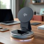 QI2 折れ畳式 3in1ワイヤレス充電器 360度回転可能 Apple watch &Air Pods充電充電可能