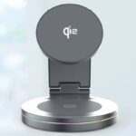 QI2 折れ畳式 3in1ワイヤレス充電器 360度回転可能 Apple watch &Air Pods充電充電可能