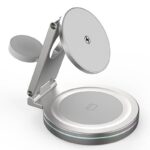QI2 折れ畳式 3in1ワイヤレス充電器 360度回転可能 Apple watch &Air Pods充電充電可能