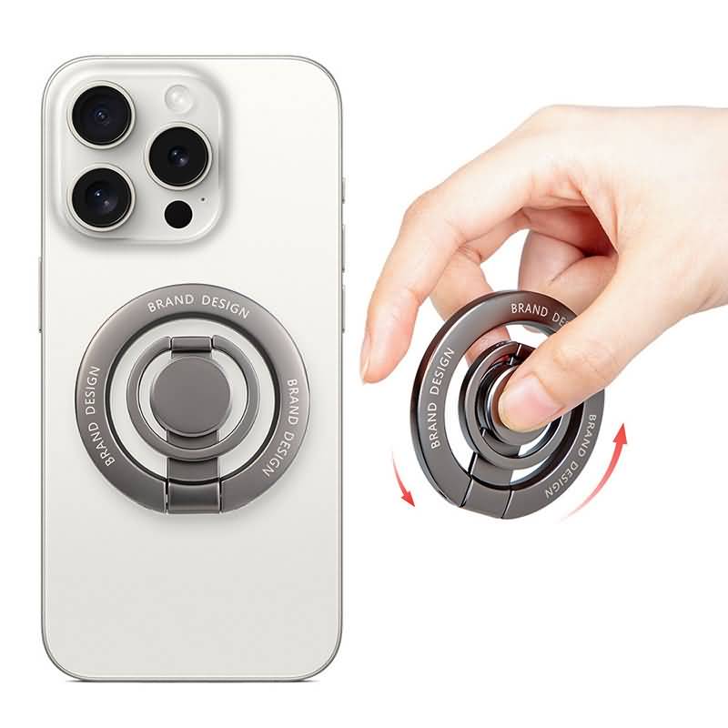 アルミ合金製 折り畳式 マグネット式 スマホ スタンド Magsafe対応 スマートフォン 強磁器マグネット 全機種対応 マグネット iphone スタンド 360度 回転 落下防止