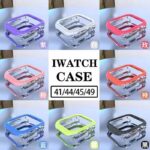 AppleWatch10 42/46mm アップルウォッチ 専用 ケース  AppleWatch Ultra 49mm TPU 保護ケース 着装まま充電可能 簡単装着 全8色 SKU:AC07172025017 - Image 2