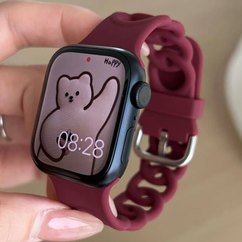 アップルウォッチ バンド シリコン ラバーバンド