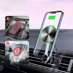 Quick view Add to compare Add to wishlist エアコン吹出口 強磁力 スマホホルダー 車載ホルダー15Wワイヤレス充電器 360度転回可能 カースタンド 簡単取外し スマホスタンド 着脱簡単