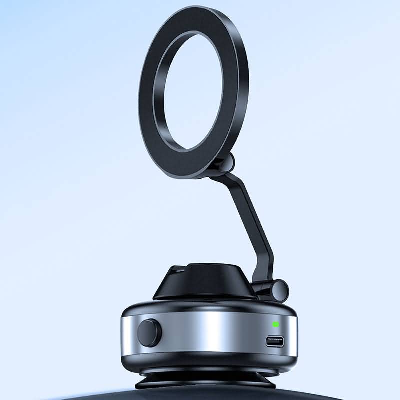 グネット式 真空 スマホホルダー 真空吸着式 携帯電話ホルダー 360度回転 電動真空吸着式スマホホ