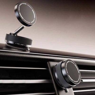 グネット式 真空 スマホホルダー 真空吸着式 携帯電話ホルダー 360度回転 電動真空吸着式スマホホ