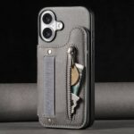 iPhone 17 背面型ケース iPhone16Pro PUレザー ケース magsafe対応ケース