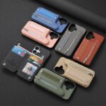 iPhone 17 背面型ケース iPhone16Pro PUレザー ケース magsafe対応ケース