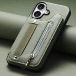 iPhone 17 背面型ケース iPhone16Pro PUレザー ケース magsafe対応ケース