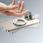 両面マグネット式 折り畳 スマホ スタンド アルミ合金製 折り畳式