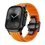 アップルウォッチ バンド Apple Watch 高品質 FKM ラバー フッ素ゴム ラバー ベルト 耐熱性 耐油性 アップルウォッチ バンド ベルト