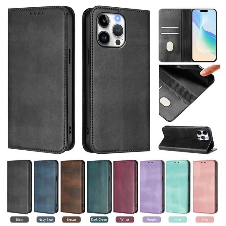 iPhone 17 手帳型ケース 腕ストラップ付属 16e対応手帳型ケース