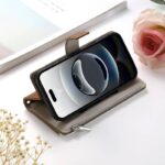 iPhone 17 手帳型ケース ショルダーストラップ付き iPhone16Pro PUレザー ケース