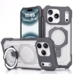 iPhone17 2in1 PC+TPU ケース magsafe対応ケース 360度回転可能 iPhone16ケース iphone全機種対応 ケース iPhone16Plus ケース スマホケース