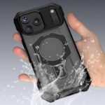 iPhone17 2in1 PC+TPU ケース magsafe対応ケース 360度回転可能 iPhone16ケース iphone全機種対応 ケース iPhone16Plus ケース スマホケース