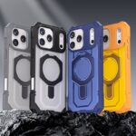iPhone17 2in1 PC+TPU ケース magsafe対応ケース 360度回転可能 iPhone16ケース iphone全機種対応 ケース iPhone16Plus ケース スマホケース