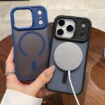 iPhone17 2in1 PC+TPU ケース さらさら高級感 magsafe対応ケース iPhone16ケース iphone全機種対応 ケース iPhone16Plus ケース