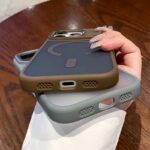 iPhone17 2in1 PC+TPU ケース さらさら高級感 magsafe対応ケース iPhone16ケース iphone全機種対応 ケース iPhone16Plus ケース