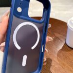 iPhone17 2in1 PC+TPU ケース さらさら高級感 magsafe対応ケース iPhone16ケース iphone全機種対応 ケース iPhone16Plus ケース