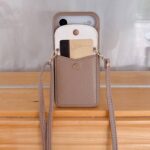 iPhone 17 手帳型ケース ショルダーストラップ付き iPhone16Pro PUレザー ケース