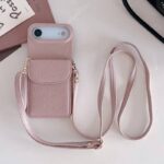 iPhone 17 手帳型ケース ショルダーストラップ付き iPhone16Pro PUレザー ケース