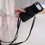 iPhone 17 手帳型ケース ショルダーストラップ付き iPhone16Pro PUレザー ケース