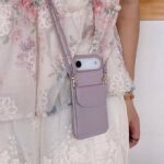 iPhone 17 手帳型ケース ショルダーストラップ付き iPhone16Pro PUレザー ケース