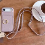 iPhone 17 手帳型ケース ショルダーストラップ付き iPhone16Pro PUレザー ケース
