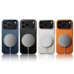iPhone 17 背面型ケース iPhone16Pro PUレザー ケース magsafe対応ケース iPhone16Pro max