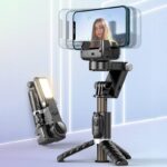 スマホジンバル フィルライト付く スマホジンバル Q18 自撮り棒 スマートフォンホルダー 360°回転可能 セルカ棒 iPhone android 自動 折り畳み 伸縮式 SKU:IL-01282023028LT - Image 28