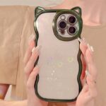iPhone17 ネコ耳柄 PC+TPU ケース iPhone17proケース iphone全機種対応 ケース スマホケース