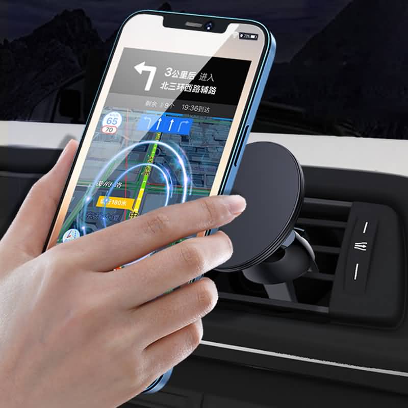 IL-IPC10042022017-7 エアコン吹出口 強磁力 スマホホルダー 車載ホルダー 360度転回可能