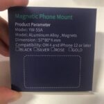 強磁力 スマホマウント OM4/OM5DJI対応 マグネット スタンドホルダー for OM4/OM5DJI Magnetic Phone Mount 磁気リングホルダー Black/Silver 全2色 SKU:IL-IPC220623009 - Image 4