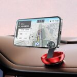 Magsafe対応  車載ホルダー 360度回転   吸着式スマホホルダー 超強吸着力 マグネット式車載ホルダー ダッシュボードホルダー 全機種対応  全2色 SKU:IPC03072025049 - Image 4