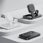 ワイヤレス充電器 3in1 スタンド 折り畳み式 iphone airpods 同時充電 折りたたみ 15W スタンド 置くだけで充電 アップルウォッチ充電器 全2色 SKU:IPC03072025057 - Image 4