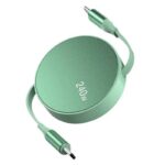 240w 充電ケーブル  巻き取りUSB充電ケーブル  タイプC 巻き取り式充電ケーブル  巻取 充電 ケーブル 超急速充電 ノートPC充電 コンパクト 全6色 SKU:IPC03072025094 - Image 9