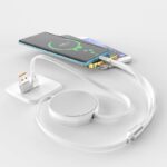 iPhone 充電ケーブル 100w 巻き取り 3in2 USB Type C ケーブル 巻取 充電 ケーブル 超急速充電 100W急速充電 Type-C to Type-C ライトニング ケーブル 全5色 SKU:IPC03072025095 - Image 3
