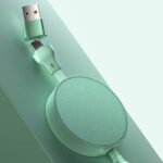 iPhone 充電ケーブル 100w 巻き取り 3in2 USB Type C ケーブル 巻取 充電 ケーブル 超急速充電 100W急速充電 Type-C to Type-C ライトニング ケーブル 全5色 SKU:IPC03072025095 - Image 7