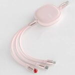 100w 巻取 充電 ケーブル 3in1充電ケーブル 巻き取り usb type-c lightning usbケーブル ライトニングケーブル タイプC 全5色 SKU:IPC03072025096 - Image 6