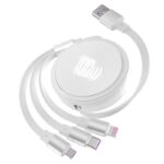 100w 巻取 充電 ケーブル 3in1充電ケーブル 巻き取り usb type-c lightning usbケーブル ライトニングケーブル タイプC 全5色 SKU:IPC03072025097 - Image 3