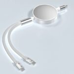 100w 巻取 充電 ケーブル 2in1充電ケーブル 巻き取り usb type-c lightning usbケーブル ライトニングケーブル タイプC 全5色 SKU:IPC03072025098 - Image 4