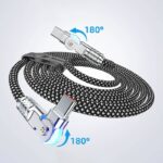 Type-c to Type-c 充電ケーブル PD快速充電 急速充電 ケーブル 1m 2mナイロン素材 USB Type-Cケーブル 高耐久 断線防止 充電ケーブル 全3色 SKU:IPC03092025001 - Image 2