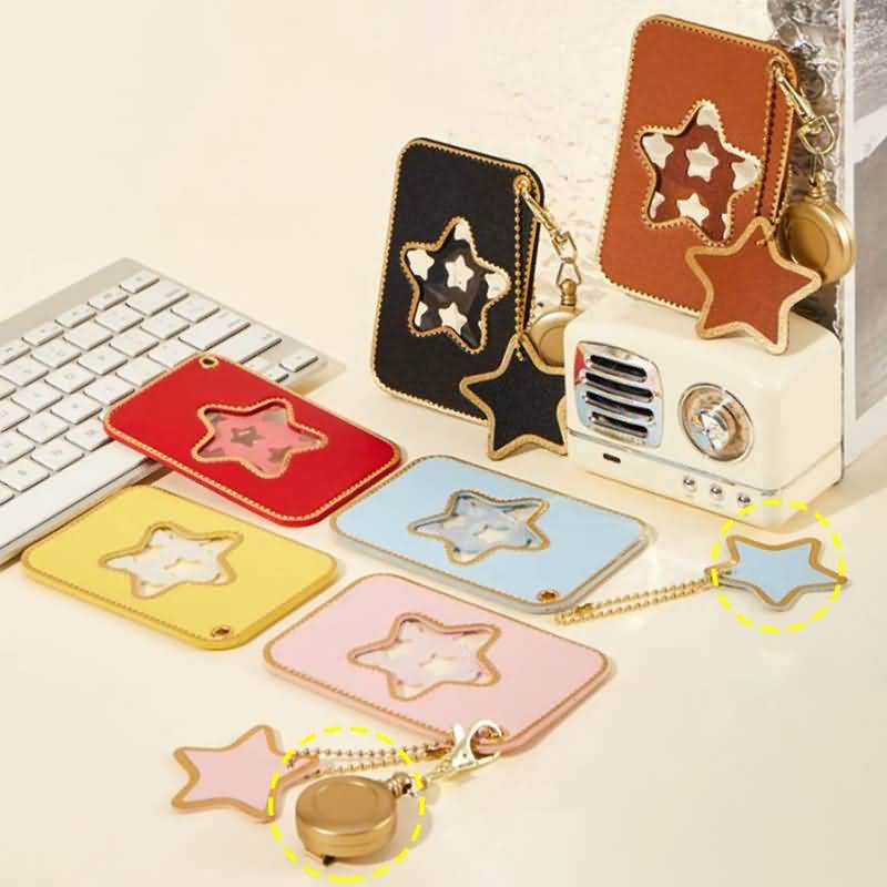 IPC03252025011-9.jpg パスケース IDカードホルダー ストラップ付き 合成革 カード収納 カード入れ ケース カードケース 薄型 PUレザー 財布 レディース 小銭入れ 全6色 SKU:IPC03252025011 - Image 1
